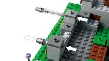 LEGO Minecraft 21244 База Алмазный меч Крипер Свинья Скелет Взрыв