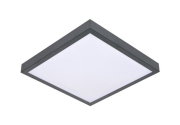 Lampa plafon z czujnikiem ruchu i zmierzchu LED 24W 4000K antracyt