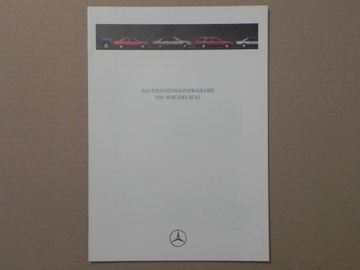 Prospekt - MERCEDES - 190 W124 SEC W126 S W140 SL R129 G W463 - 1991 r