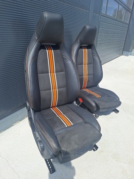 MERCEDES W117 W176 FOTEL KIEROWCY I PASAŻERA AMG ORANGE EDITION