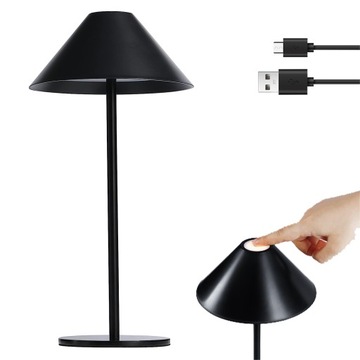 LAMPA STOŁOWA BEZPRZEWODOWA ŚCIEMNIANA LED AKUMULATOROWA DOTYKOWA 4000MAH