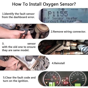 SENZOR KYSLÍKU O2 DO AVEO 1.2L 2007 VÝMĚNA ČIDLA SMĚSY VZDUCHU