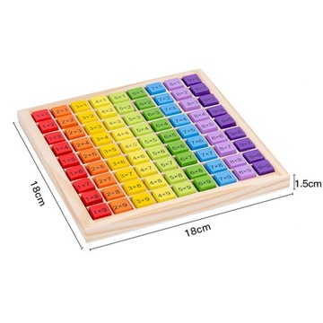 Таблица умножения Игрушка Монтессори Деревянная таблица умножения в красочной коробке