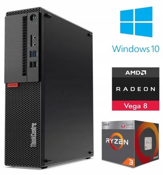 PC Komputer Lenovo M725s SFF Ryzen 3 Pro 2200G 16GB 120GB SSD Win10/11