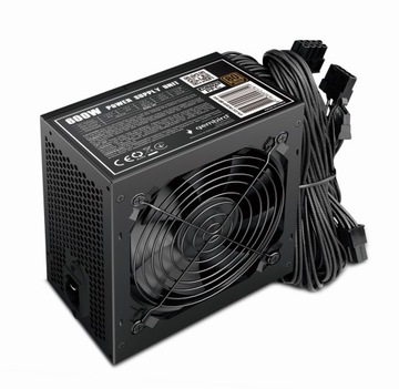 Zasilacz ATX PC Fornax Black Box Power 600W 80+ PFC 12cm 4x SATA 2x MOLEX