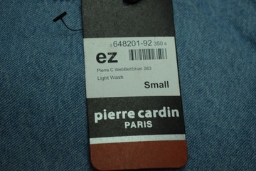 PIERRE CARDIN PARIS WEB BELT Spodenki Jeans S 2