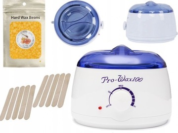 PODGRZEWACZ WOSKU + WOSK TWARDY 100g+10 PATYCZKÓW