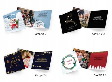 Рождественские открытки с фото-пожеланиями