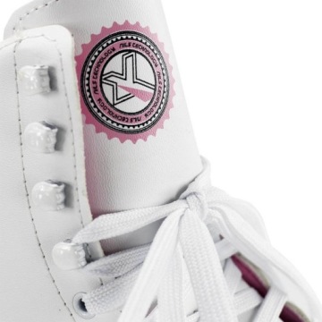 Классические ретро белые прогулочные коньки на шнуровке NILS