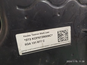 ADBLUE TANK VOLKSWAGEN TOURAN III 2015- 5QA131877