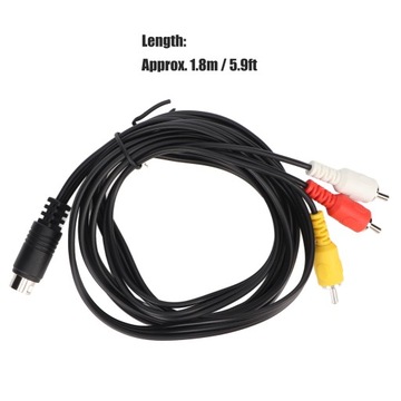 Кабель Mini DIN 9-контактный - 3 RCA между мужчинами и мужчинами