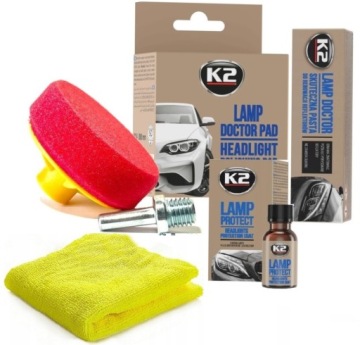 K2 LAMP DOCTOR PAD DO POLEROWANIA REFLEKTORÓW PASTA DO RENOWACJI MIKROFIBRA