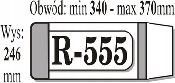Okładka książkowa regulowana R-555 246 x 340-370mm