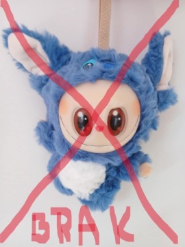 БРЕЛОК ДЛЯ КЛЮЧЕЙ LA-BOBO ПЛЮШЕВЫЙ ТАЛИСМАН