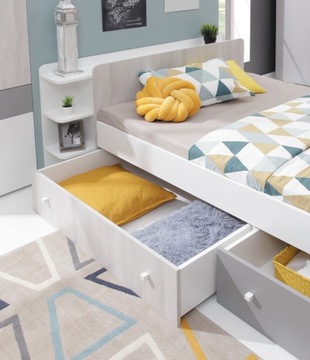 Кровать односпальная широкая детская 120 см COMO 13