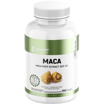 MACA 100 KAP EKSTRAKT Z KORZENIA MACY ENERGIA SPRAWNOŚĆ SEKSUALNA INSPORT