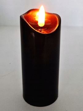Вставка для свечи LED свеча 12,5 см черная