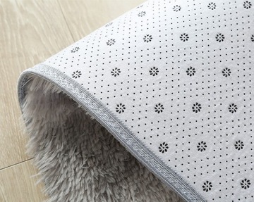 ПЛЮШЕВЫЙ КОВЕР SHAGGY RABBIT WŁOCHACZ GREY 60x90см МЯГКИЙ, КРАСИВЫЙ ПЛЮШ