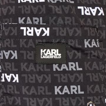 Karl Lagerfeld czarne szorty kąpielowe KL21MBM06 M