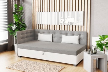 Tapczan z materacem Łóżko Gabi + poduszki 110 cm