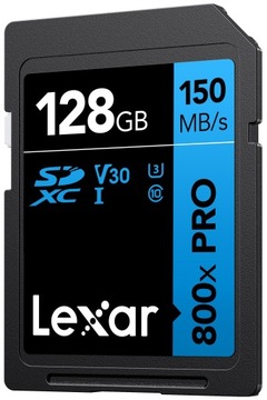 Lexar High-Performance 800x PRO 128Gb SDXC LSD0800P128G-BNNNG