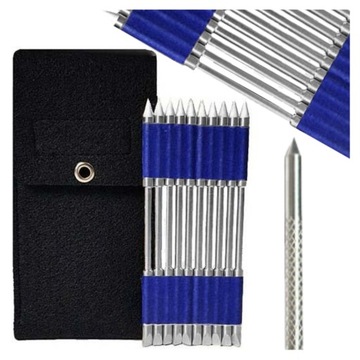PINY KLAWITERAPIA KLAWIKI ZESTAW 10 szt. ETUI STAL