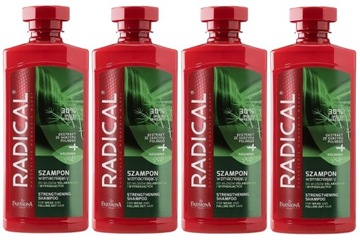 4 x RADICAL SZAMPON WZMACNIAJĄCY DO WŁOSÓW OSŁABIONYCH I WYPADAJĄCYCH