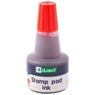 TUSZ wodny do stempli gumowych - 30 ml - czerwony