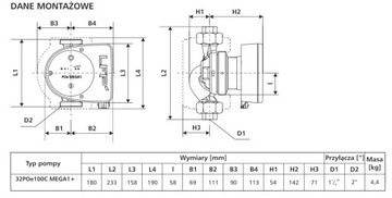 Насос LFP 32POe100C Mega 1+ 40POr80C