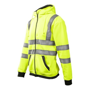 Bluza ochronna dresowa Brixton Flash AFBDS seledynowa, odblaskowa rozmiar S