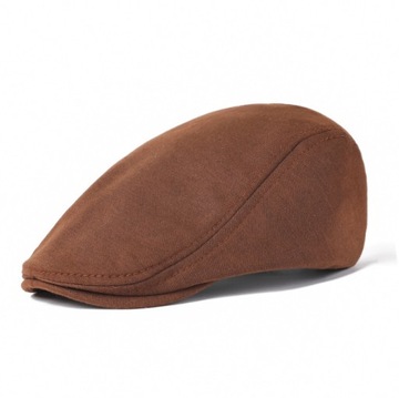 Klasyczna męska czapka z płaskim daszkiem w stylu vintage