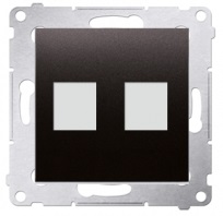 SIMON 54 Pokrywa gniazd sieciowych internetowych RJ45 Keystone DKP2.01/49