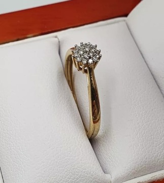 КОЛЬЦО С БРИЛЛИАНТАМИ Р.585 1.49 ГР