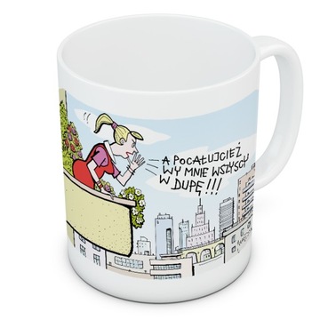 KUBEK PREZENT 30 40 50 URODZINY POCAŁUJCIEŻ ONA ANDRZEJ MLECZKO