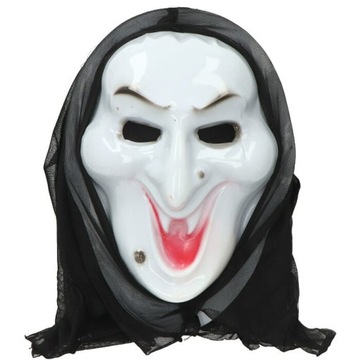 MASKA NA HALLOWEEN KRZYK BIAŁA