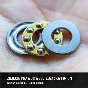 F8-16M 8x16x5 mm łożysko oporowe wzdłużne WZMOCNIONE!