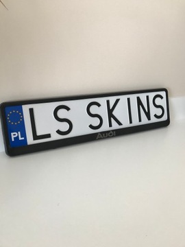 Рамка номерного знака AUDI / 2 шт.