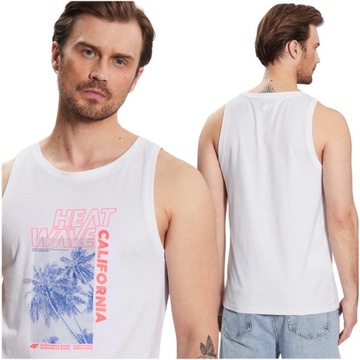 4F BEZRĘKAWNIK SPORTOWY BEZ RĘKAWÓW KOSZULKA BOKSERKA MĘSKA TANK TOP r. XXL