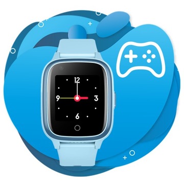 Умные часы для детей CALMEAN Touch 2 GPS 4G GAMES WATER RESISTANT синие