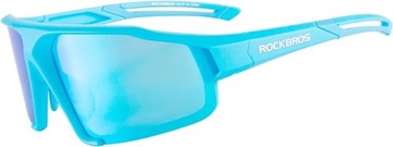 ROCKBROS Okulary Rowerowe Sportowe Przeciwsłoneczne Polaryzacyjne Niebieski