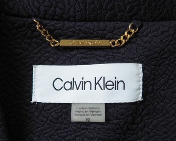 Calvin Klein_biznesowy elegancki płaszcz navy_40
