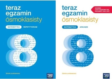 TERAZ EGZAMIN ÓSMOKLASISTY MATEMATYKA REPETYTORIUM +ARKUSZE PAKIET