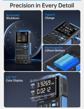 FNIRSI LC1020E тестер электронных компонентов цифровой LCR мост