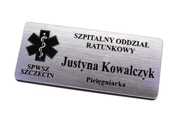 Персональный бейдж с гравировкой MAG