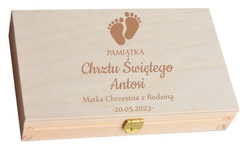 PUDEŁKO NA PIENIĄDZE GRAWER PERSONALIZACJA CHRZEST