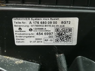 LOKETNÍ OPĚRKA TUNEL CENTRÁLNÍ MERCEDES TŘÍDA A W176