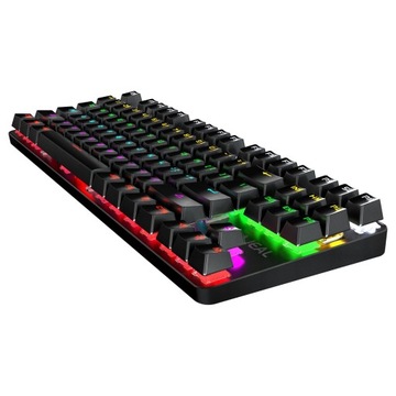 Компактная игровая клавиатура с 87 клавишами.