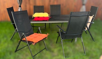 Подушка на стул SQUARE 40х40 см ORANGE SET 4 ШТ.