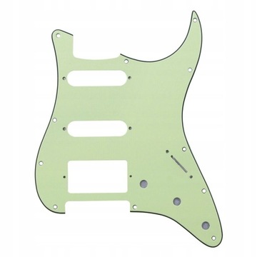 Miętowa Zieleń 3ply NOWY Strat HSS Pickguard