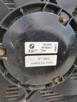 BMW 1 F20 F21 2011/2019 CHLADIČE VENTILÁTOR KOMPLET 2.0 DIESEL